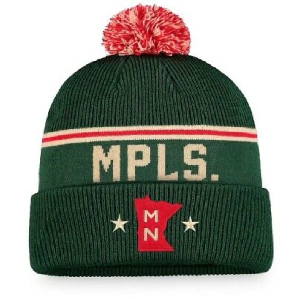 2022 Winter Classic Minnesota Wild NHL Winter Hat Stocking Cap